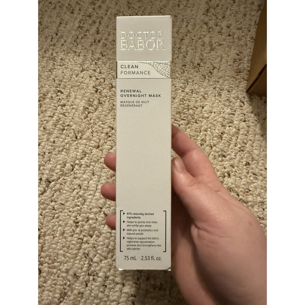 DOCTOR BABOR Clean Formance Renewal Overnight Mask 75ml / 2.53 fl oz Vegan NIB - Picture 2 of 6